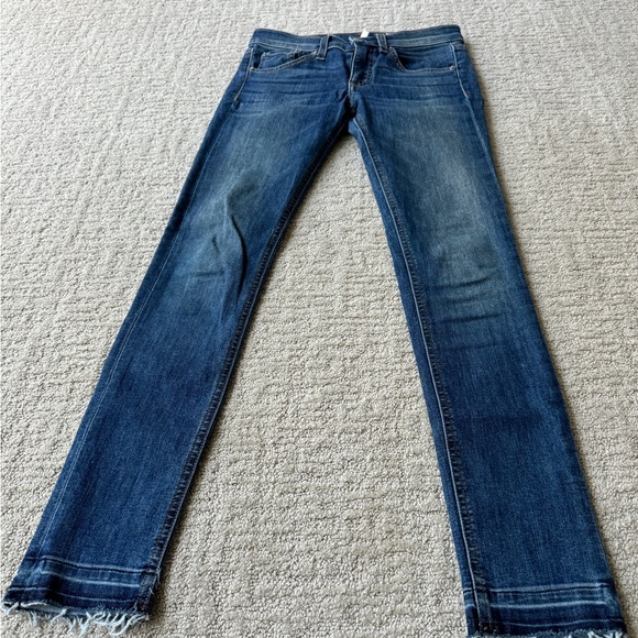 rag & bone Classic Blue Skinny Jeans - Picture 4 of 5